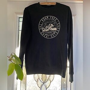 Old Navy Black Graphic Sweatshirt